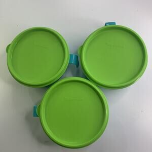 Tupperware 2531-1,3,4 With Lids Lot Of 3 Bowls
